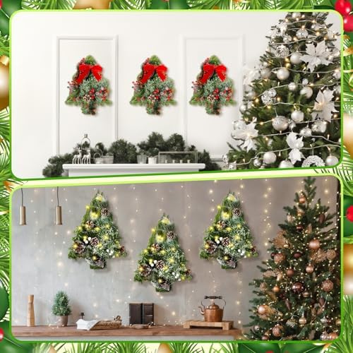 6 Pcs 13 Inch Christmas Wreath Christmas Tree Wire Wreath Frame - Image 5