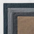 MIULEE Neutral Navy Boho Linen Pillow Covers 24x24 Inch Pack of 4 - Image 6