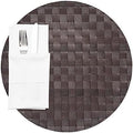 Restaurantware Round Brown Dark Placemat, 15 in, 6 Pack by Restaurantware