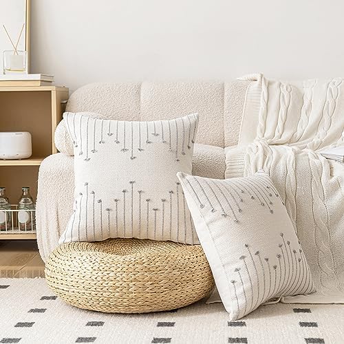 LILEPOY Boho Throw Pillow Covers 18x18 Farmhouse Decorative Pillow case - Image 4