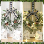 Hoteam 4 Pcs 9 Inch Mini Christmas Wreaths for Cabinets - Image 3