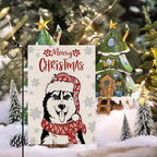 Seasonal Garden Flags Husky Double Sided Flags Set of 11 Holiday Farmhouse Indoor Outdoor Yard Lawn Christmas Gifts Decorations 12.5x18 Inch - Image 4
