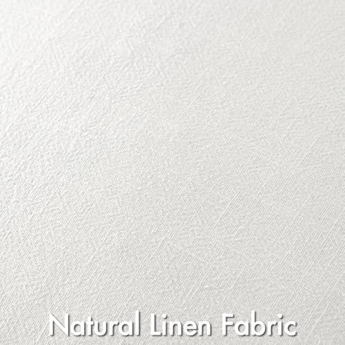 MIULEE Cream Boho Linen Decorative Pillow Covers 20x20 Inch Pack of 4 - Image 2