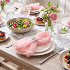 Mixweer 100 Pcs Gauze Cheesecloth Napkins 19.7 x 19.7 Inch, Dusty Pink - Image 3