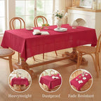 Zobesta Linen Table Cloth Rectangle Table 120x53 Inch Tablecloth Rectangle - Image 3