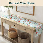 Holiday Table Runners | Confetti Design | Seasonal Table Decorations | Kitchen Dining Table Runner | Made in The USA | Stain Resistant | 14" x 72" Long - Image 4