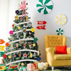 Halfchet 43 Pcs Summer Tree Ornaments Hawaiian Style, Flamingo Tree Topper - Image 5