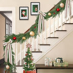 9FT Christmas Norfolk Pine Garland, Artificial Pine Needles Winter Garlands Faux Greenery Fake Garland for Holiday Fireplace,Table, Window, Stairs, Mante, Indoor Outdoor Decor (1 Pack, 9 FT) - Image 3