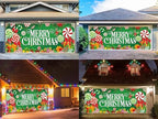Garage Door Christmas Cover 7x16FT: Garage Merry Christmas Decorations with Bar Magnets & Ropes, Holiday Garage Door Banner Decorative Xmas for Indoor Outdoor [Include Installation Instructions] - Image 6
