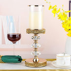 Candle Holder, Pillar Candle Holders, Crystal Candlesticks Holder for Wedding, Parties, Events, Chirstmas,Home Decor, Table Centerpieces CH028D (L) - Image 6