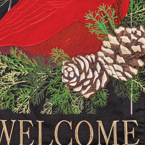 Evergreen Flag Cardinal and Evergreen Garden Flag | 28 x 12 Inches | Outdoor Décor For Holiday Christmas - Image 6