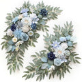 Artificial Wedding Arch Flowers Kit(Pack of 2) for Wedding Arch, Bridal Shower, Ceremony and Reception Backdrop Decoration (Blue Inspiration) by WEIERYUE