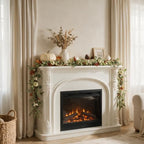 6FT Fall Garland with Lights for Thanksgiving Mantel Decor for Fireplace - Image 3