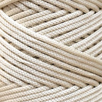 Makromecity 2 Skeins Polyester Macrame Cord 3mm x 131 Yards (394 Feet) Polypropylene Ecru Cord for Crochet, Crafts, Wall Hangings, Bags, Underplate, Rug - Image 2