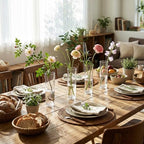 Didaey 12 Pcs Acrylic Bud Vases Clear, Cylinder Vase for Rose Centerpieces - Image 2