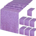 B-COOL Party Table Runners Sequin Fabric: 8 Pack 12x72 Inch Lavender Party Runner for Tables Wedding Decor Christmas Holiday Reception Birthday Decorations by B-COOL