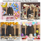 Leowefowa Moroccan Palace Door Photoshoot Backdrop 13x6ft Vinyl Middle Eastern Architecture Party Decorations Banner for Birthday Holiday Photography Portrait Photo Booth Props - Image 5