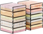 Lifewit 14L Clear Sheet Storage Bags 10 Pack, Zippered Clothes Storage Bags by Lifewit