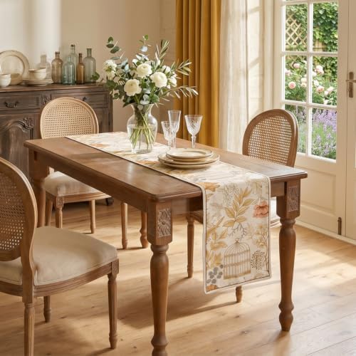 patdrea Designer French Print Long Table Runner,12"X102" - Image 3