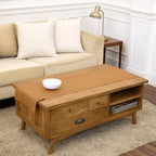 Solino Home 100% Pure Linen Table Runner Brown Sugar Hemstitch, 14 x 60 in by SolinoHome