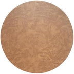 Morgan Faux Leather Round Set of 12 Placemats, 15", Camel, Heat Resistant, Stain Resistant, Non-Slip, Reversible, Durable Table Mats for Kitchen, Dining Table, Indoor Washable Use - Image 4
