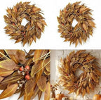 24 Inch Fall Wreath for Front Door, Autumn Leaves for Thanksgiving Decor - Image 6