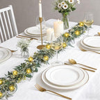 Artgar Olive Garland with Lights - 6 Ft Eucalyptus Garland with Timer - Image 4