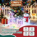 Set of 3 Valentines Day Lighted Gift Boxes,Outdoor Indoor Christmas Decorations,Plug-in 65 LED Light Up Present Boxes for Indoor Outdoor Home Yard Lawn Holiday Wedding Birthday Party Decor - Image 5