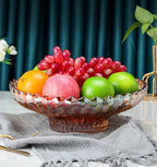 Extra Large Glass Fruit Bowl or Decorative Bowl, Center Bowl，Used for Kitchen Counter or Living Room Central Table Decoration (Amber) - Image 4