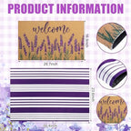 Tinideya 2 23.6 X 35.4 Inches Lavender Purple and White - Image 2