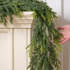 1Pcs 6FT Real Touch Norfolk Pine Garland for Christmas Decorations Indoor - Image 3