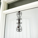 Front Door Wreath Hanger, Adjustable Hook Length Elegant Design, Brown - Image 2