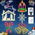 TRWYMZ 16" Christmas Window Silhouette Lights Decorations - Image 5