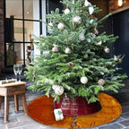 Sophia-Art Christmas Tree Skirt, Luxury Velvet Plush Skirt, Xmas Decoration Holiday Party Décor, Soft Velvet Home Décor Merry Christmas Party Christmas Tree Decorations (Gold,36 Inch) - Image 3