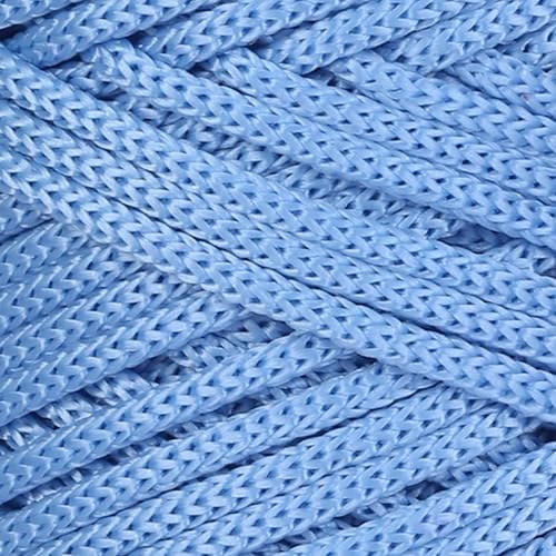 Makromecity, 2 Skeins of Polyester Macrame Cord 3mm x 131 Yards (394 feet) 3mm Polypropylene Baby Blue Macrame Cord Crochet Macrame Bag Cord Crafts for Wall Hangings, Bags, Underplate, Rug… - Image 2
