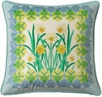 Vintage Floral Pillow Cover 18x18, Daffodil by Unknown