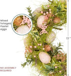Easter Eggs with Butterflies Small Artificial Spring Wreath - 13" - Image 7