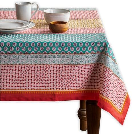 Maison d' Hermine Table Cloth Square Table Reusable 100% Cotton 60"x60" by MaisondHermine