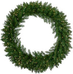36" Pre-Lit Eastern Pine Artificial Christmas Wreath - Clear Lights by Northlight