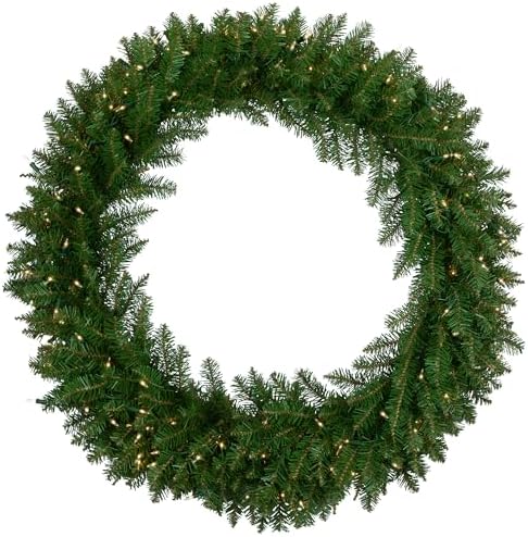36" Pre-Lit Eastern Pine Artificial Christmas Wreath - Clear Lights by Northlight