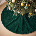 Viorawhite Emerald Green Christmas Tree Skirt, 60 Inch Large Faux Fur by VioraWhite