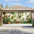 Large Garage Door Cover 157.5x70.9in Garden Plant Garage Door Banner Outdoor Decorations with Grommets & Rope, Waterproof Garage Door Decorations for House Exterior Spring Patio Decor by KKYEJLQYI