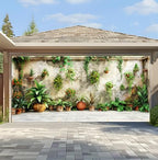 Large Garage Door Cover 157.5x70.9in Garden Plant Garage Door Banner Outdoor Decorations with Grommets & Rope, Waterproof Garage Door Decorations for House Exterior Spring Patio Decor by KKYEJLQYI