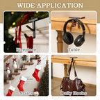 MorningRo 6 Pack 2 in 1 Stocking Holders for Mantle, Black Bronze - Image 6