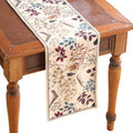 ISAENNE Designer Vintage Linen Long Table Runner,102"x12"-Xipeia by Isaennehomedecoration