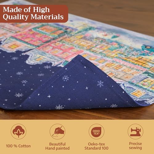 Maison d' Hermine Placemats Set of 4 Reusable 100% Cotton (13"x19") - Image 3