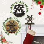 Park Designs Snowflake Stocking Hanger Set of 2, Black - Image 3