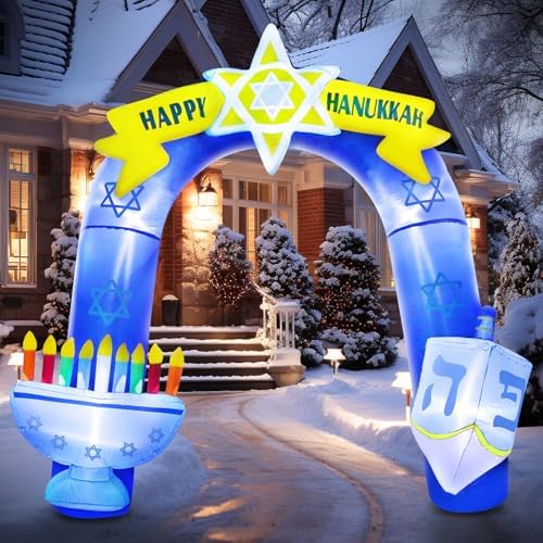 8FT Hanukkah Inflatable Arch Outdoor Decorations - Image 4