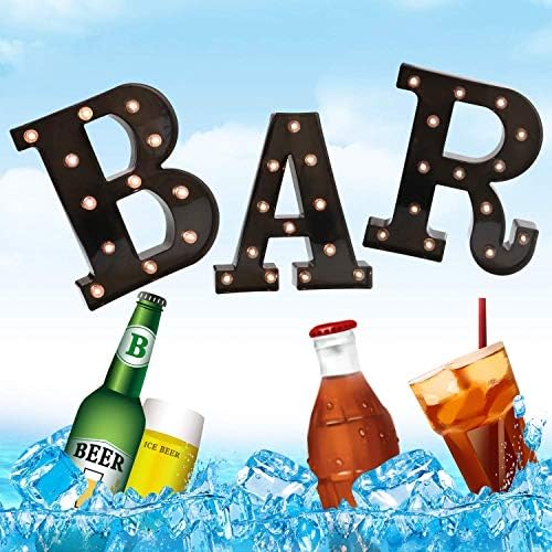 Pooqla Black LED Light Up Bar Sign For Home Bar Decor - Image 7