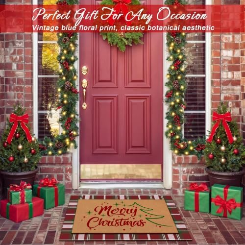 Tinideya 2 Pcs Merry Christmas Layered Doormat Set - Image 5